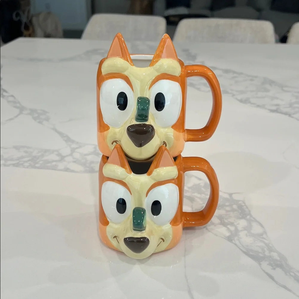 Cute.Set Of BLUEY MUGS.